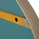 DOUTZEN ROUND MIRROR METAL GOLD O80CM