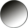 DOUTZEN ROUND MIRROR METAL BLACK O80CM