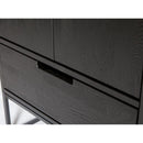 SILAS CABINET ASH BRUSHED BLACKNIGHT [fsc]