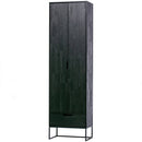 SILAS CABINET ASH BRUSHED BLACKNIGHT [fsc]