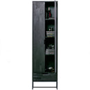 SILAS CABINET ASH BRUSHED BLACKNIGHT [fsc]