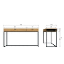 SILAS DESK OAK DECOR [fsc]