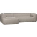 BEAN CORNER SOFA INCL. CUSHIONS LIGHT GREY MELANGE