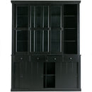 LAGOS LARGE SHOWCABINET PINE DEEP BLACK [fsc]