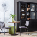 LAGOS LARGE SHOWCABINET PINE DEEP BLACK [fsc]