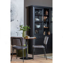 LAGOS LARGE SHOWCABINET PINE DEEP BLACK [fsc]