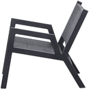 PEM GARDEN ARMCHAIR WITH ARMREST ALUMINIUM BLACK