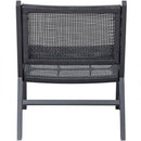 PEM GARDEN ARMCHAIR WITH ARMREST ALUMINIUM BLACK