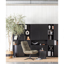 JOB SWIVEL ARMCHAIR TEDDY GREEN