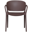 BENT GARDEN CHAIR PLASTIC PURPLE/BROWN