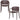 BENT GARDEN CHAIR PLASTIC PURPLE/BROWN