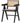 GUNN DINING CHAIR RATTAN/WOOD BLACK