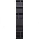 FINCA OPEN SHELF CABINET 40 CM PINE DEEP BLACK [fsc]