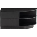 FINCA TV UNIT ROUND RIGHT 78 CM PINE DEEP BLACK [fsc]