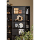 SWING SLIDING DOOR CABINET PINE MATT BLACK[fsc]