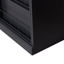 SWING SLIDING DOOR CABINET PINE MATT BLACK[fsc]