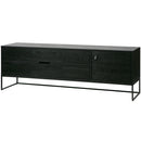 SILAS TV UNIT 180CM ASH BRUSHED BLACKNIGHT [fsc]