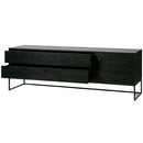 SILAS TV UNIT 180CM ASH BRUSHED BLACKNIGHT [fsc]