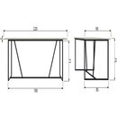 SILAS DINING TABLE ASH BRUSHED DUST [fsc]