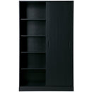 MOVE SLIDING DOOR CABINET PINE MATT BLACK [fsc]