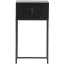 ZOLA NIGHTSTAND WITH DRAWER BLACK [fsc]
