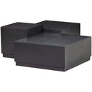 PIM SIDE TABLE WOOD BLACK - SET OF 3