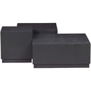 PIM SIDE TABLE WOOD BLACK - SET OF 3