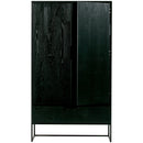 SILAS 2-DOORS CABINET ASH BRUSHED BLACKNIGHT [fsc]
