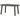 LANGE JAN O EXTENDABLE DINING TABLE OAK BLACKNIGHT [fsc]