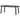 LANGE JAN O EXTENDABLE DINING TABLE OAK BLACKNIGHT [fsc]