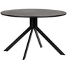 BRUNO DINING TABLE MDF BLACK O120 CM