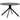 BRUNO DINING TABLE MDF BLACK O120 CM