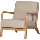 MARK ARMCHAIR WOVEN FABRIC NATUREL