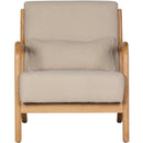 MARK ARMCHAIR WOVEN FABRIC NATUREL