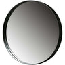 DOUTZEN ROUND MIRROR METAL BLACK O50CM