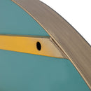 DOUTZEN ROUND MIRROR METAL GOLD O115CM