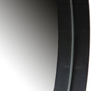 DOUTZEN ROUND MIRROR METAL BLACK O115CM