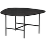 VAJEN COFFEE TABLE WITH MARBLE LOOK TABLETOP BLACK 70x70CM