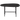 VAJEN COFFEE TABLE WITH MARBLE LOOK TABLETOP BLACK 70x70CM