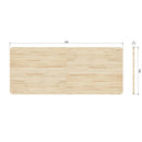COMBI-TABLO: XL TABLE TOP OAK 240X100 & ZEELAND LEG [fsc]