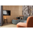 POLLY CHAISE LONGUE LEFT BLUE/GREEN
