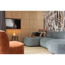 POLLY CHAISE LONGUE LEFT BLUE/GREEN
