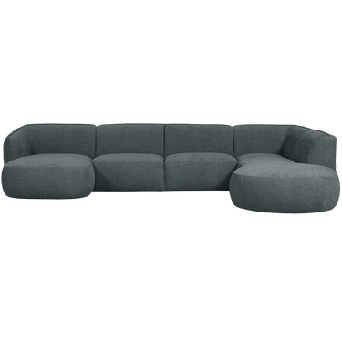 POLLY SOFA U-SHAPE RIGHT BLUE/GREEN
