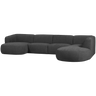POLLY SOFA U-SHAPE RIGHT GREY