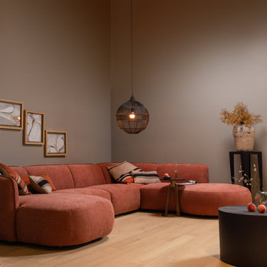 POLLY SOFA U-SHAPE RIGHT PINK