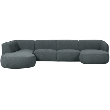 POLLY SOFA U-SHAPE LEFT BLUE/GREEN