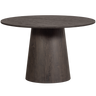 MAAN DINING TABLE ROUND MDF DARK BROWN O120CM