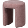 CHARLIE UPHOLSTERED STOOL BLUSH