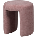 CHARLIE UPHOLSTERED STOOL BLUSH