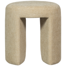 CHARLIE UPHOLSTERED STOOL NATURAL
